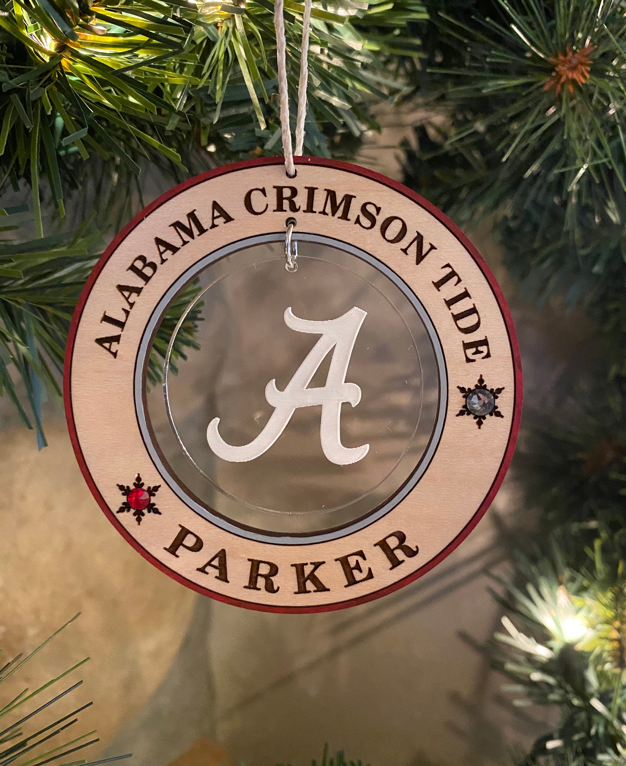 Alabama Crimson Tide Christmas Ornaments