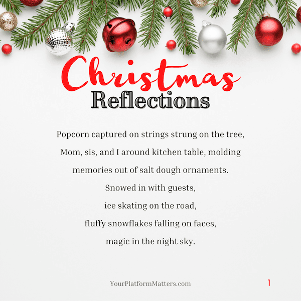 Christmas Reflection Ideas