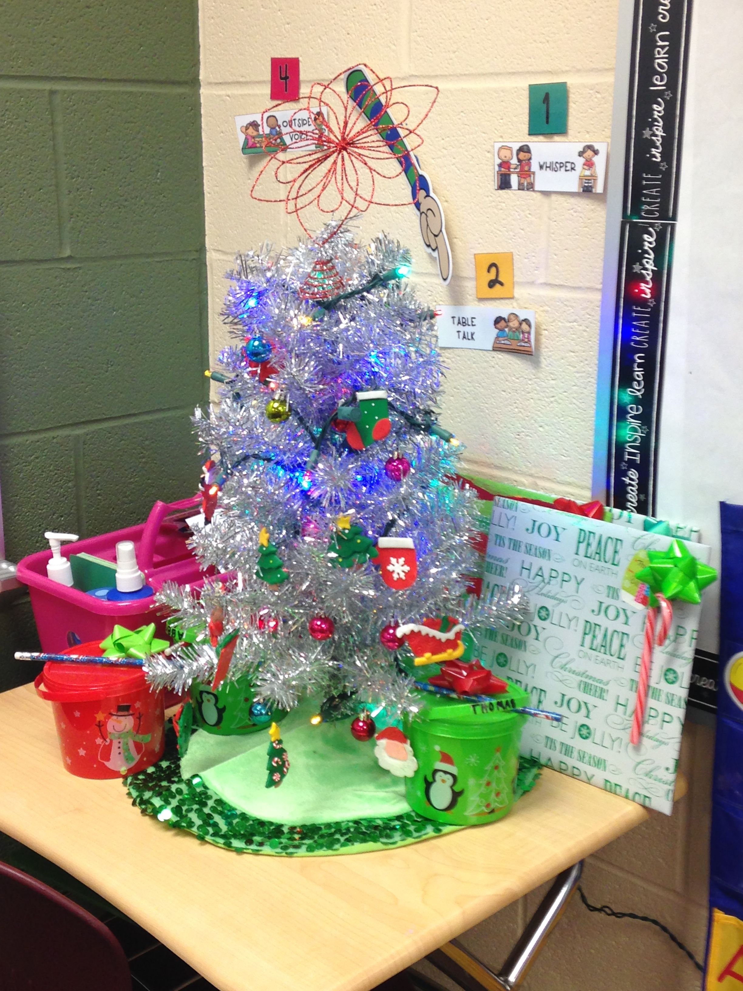 classroom christmas tree decorations