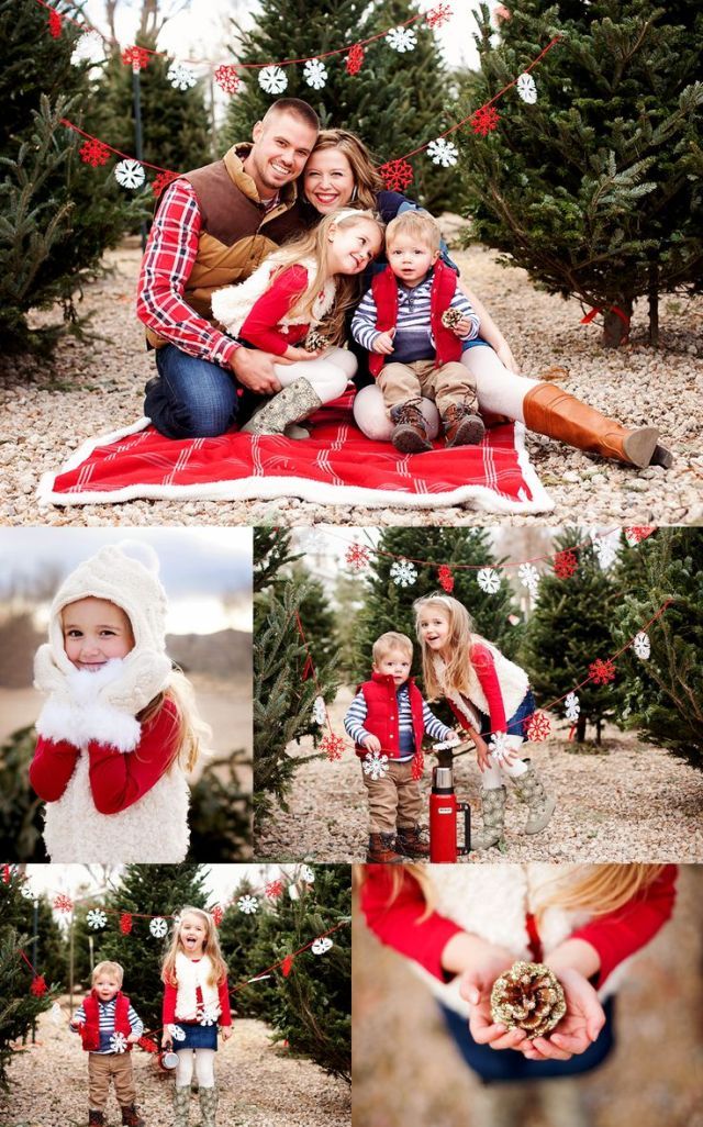 Christmas Family Photo Outdoor Ideas