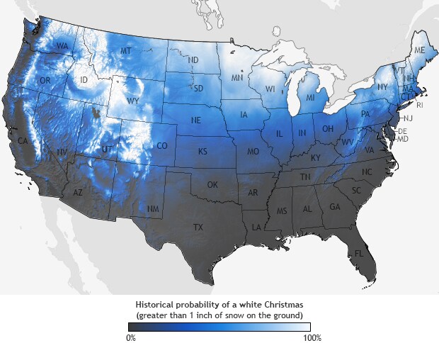 White Christmas Prediction 2024