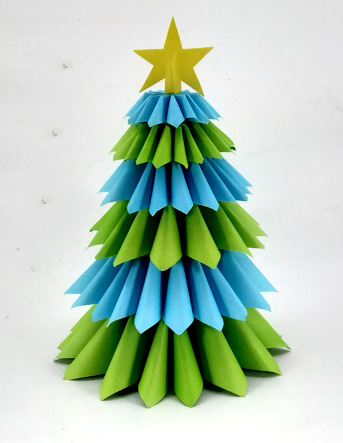 3D Paper Christmas Tree Decorations