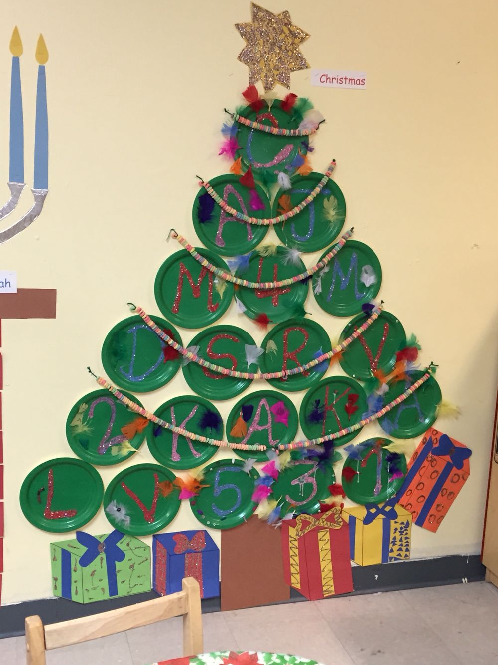 classroom christmas tree ideas for students