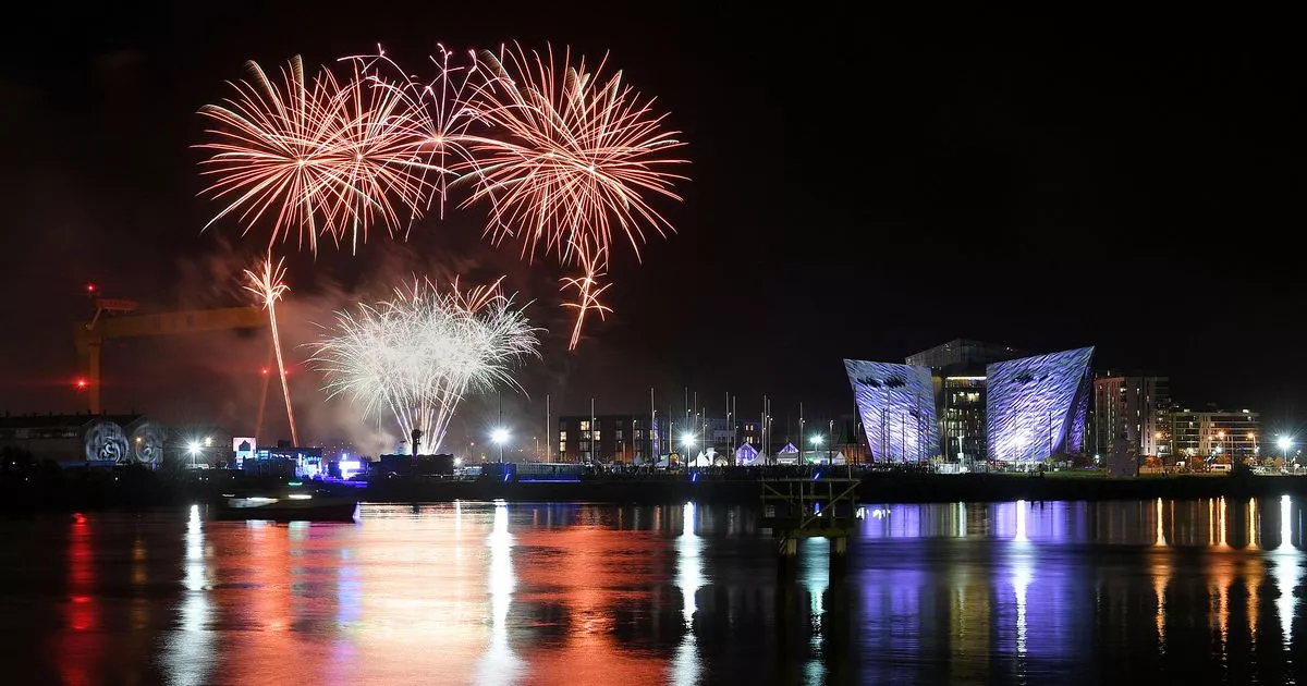 New Year Fireworks in Northern Ireland