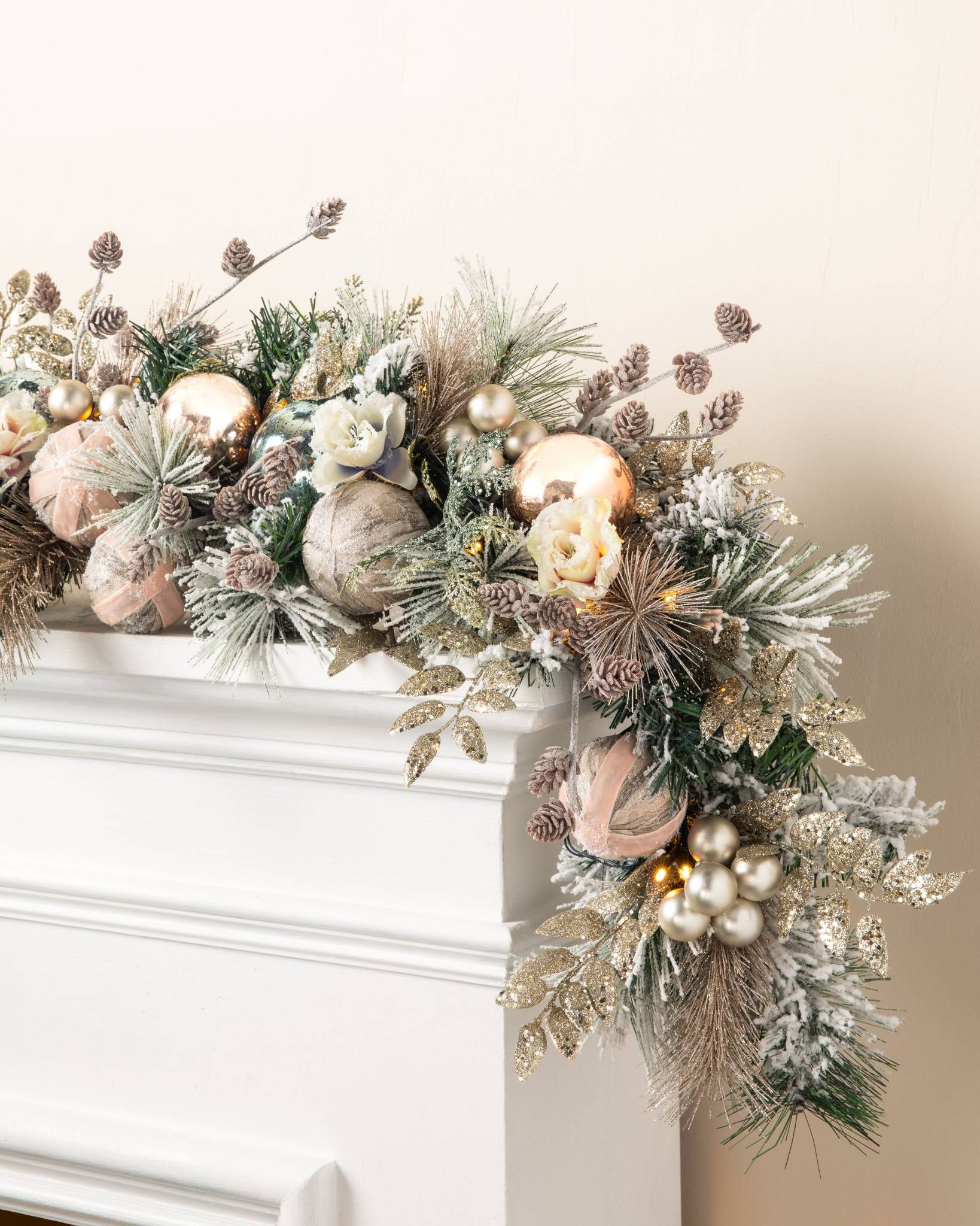 Gold and Silver Christmas Garland Ideas