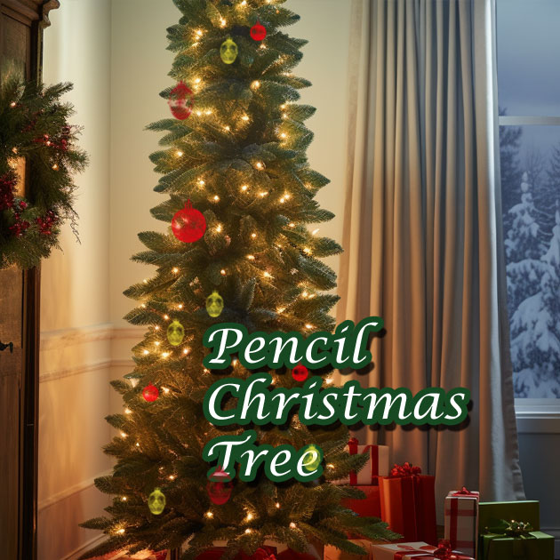 Pencil Christmas Trees for Apartments