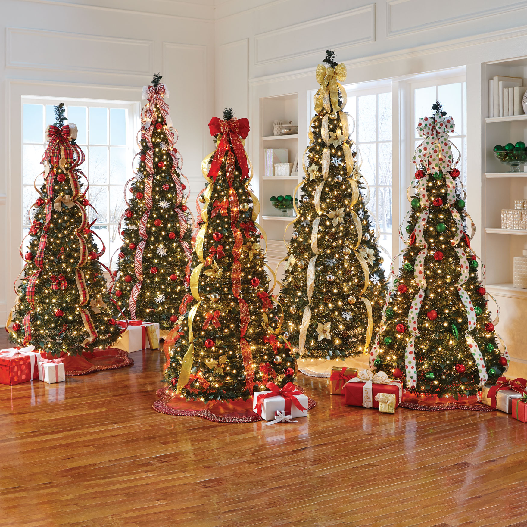 Picts of Pre-Lit Christmas Trees