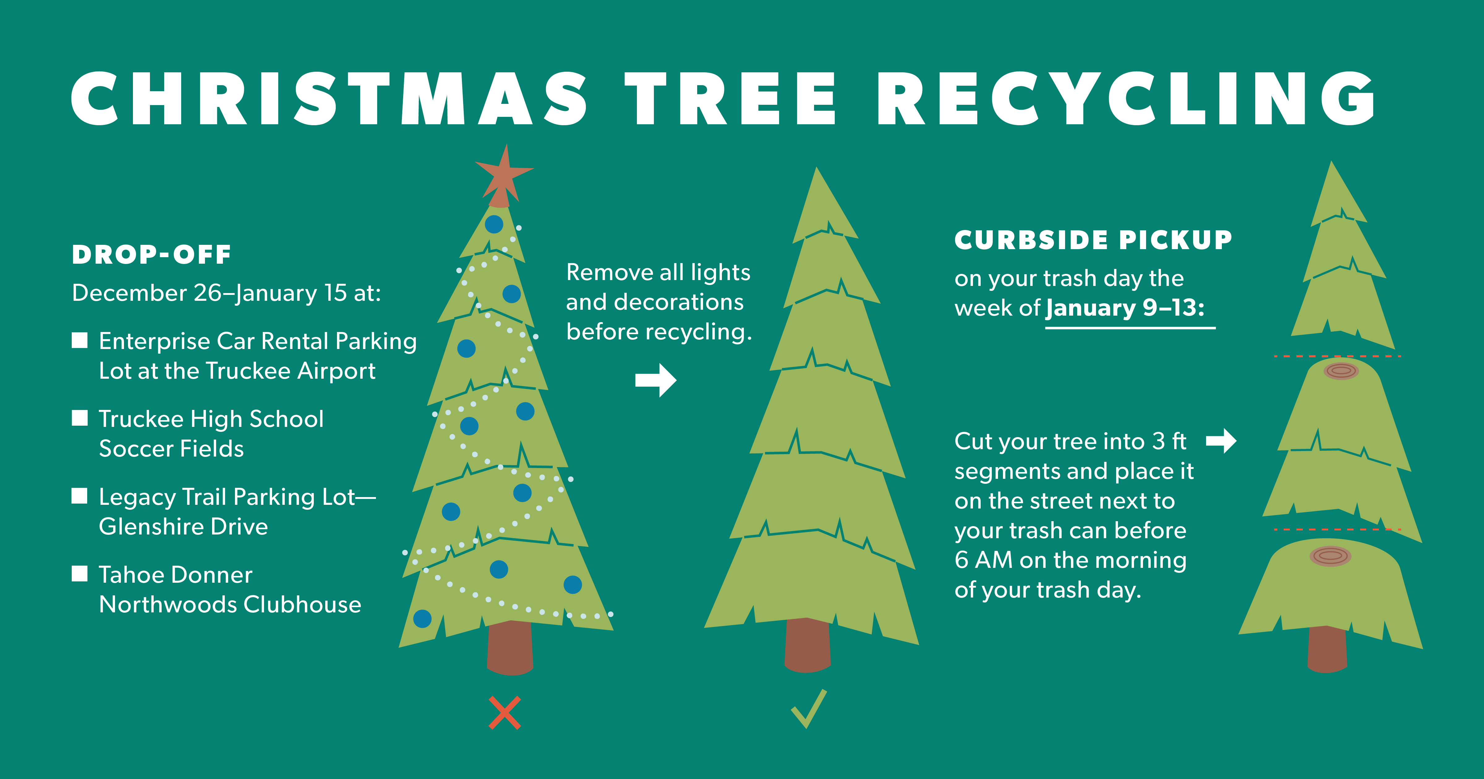 Christmas tree recycling tips