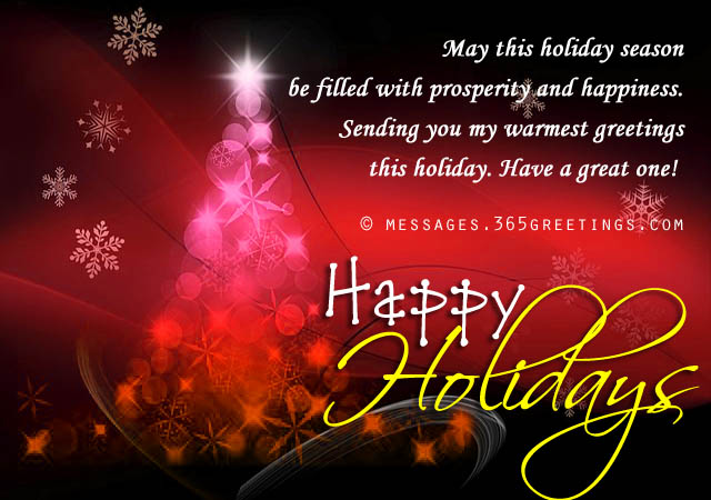 Holiday Wishes Messages