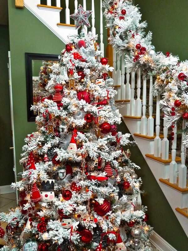 Beautiful Flocked Christmas Tree Ideas