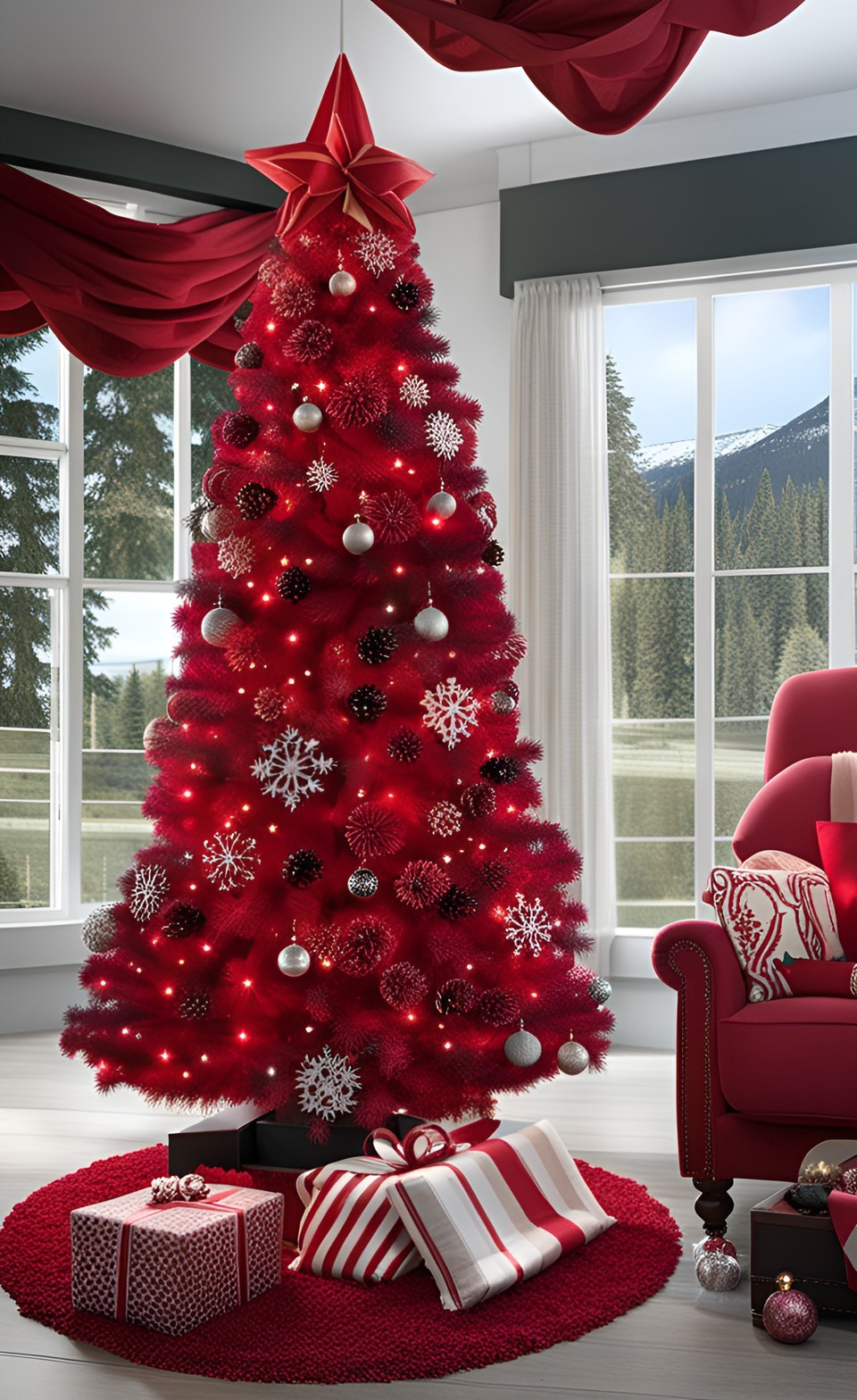 Best Red Christmas Tree Ideas