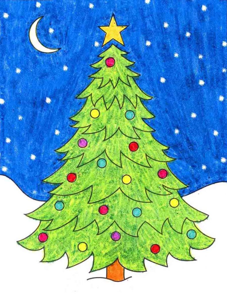 Christmas Tree Drawing Ideas