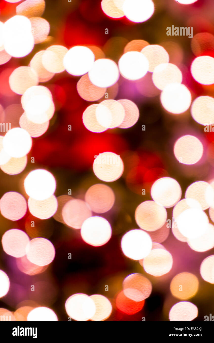 Christmas Tree Lights Bokeh Effects