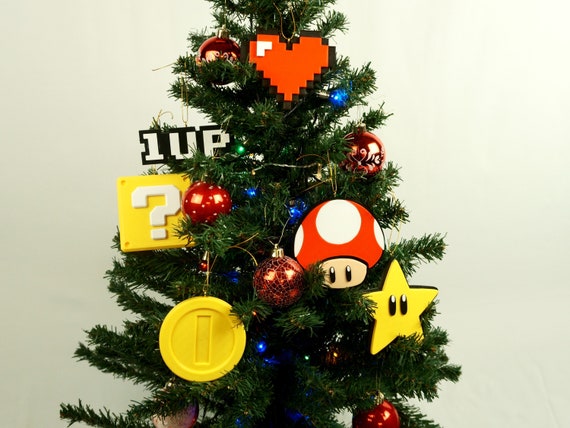 Mario Christmas Tree Ornaments