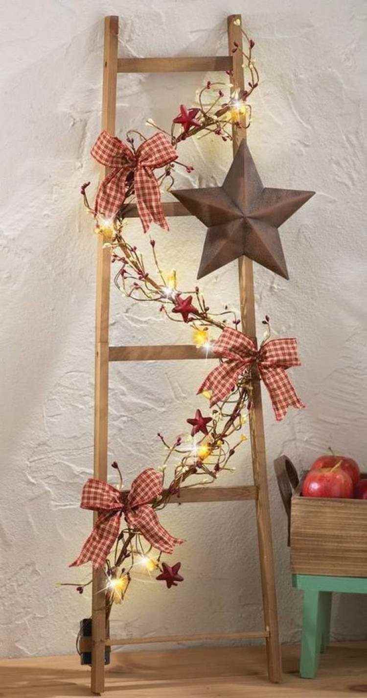 Christmas Tree Ladder Ideas for Small Spaces