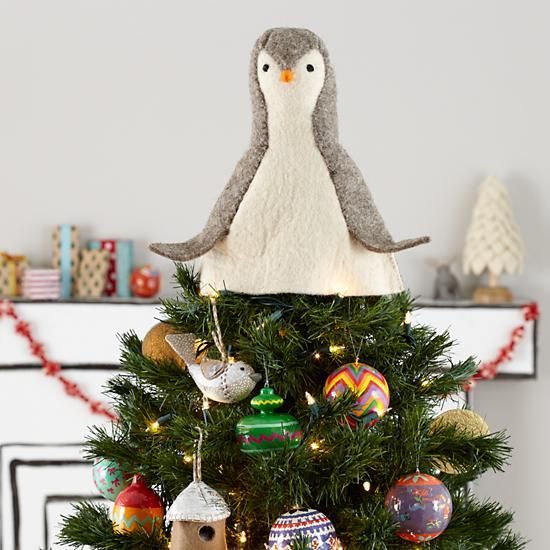 Penguin Christmas Tree Topper