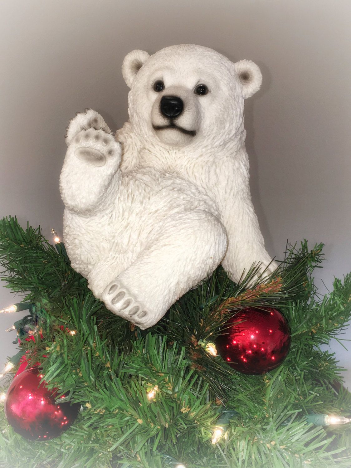 Polar Bear Christmas Tree Topper