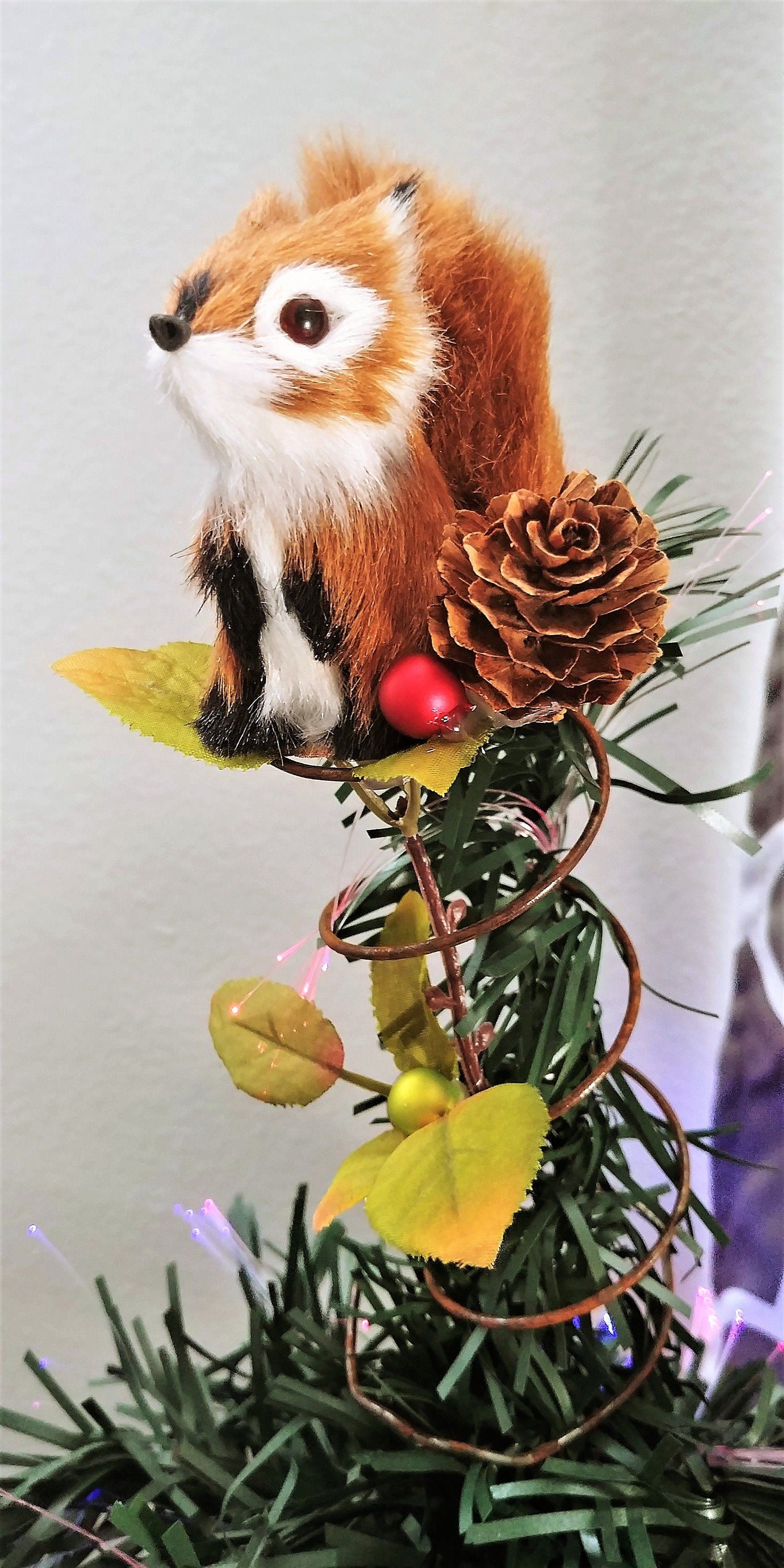 Squirrel Christmas Tree Topper