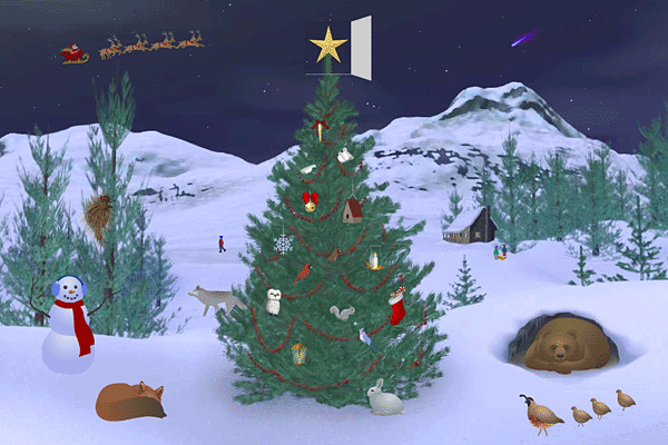 Advent Calendar Christmas Screen