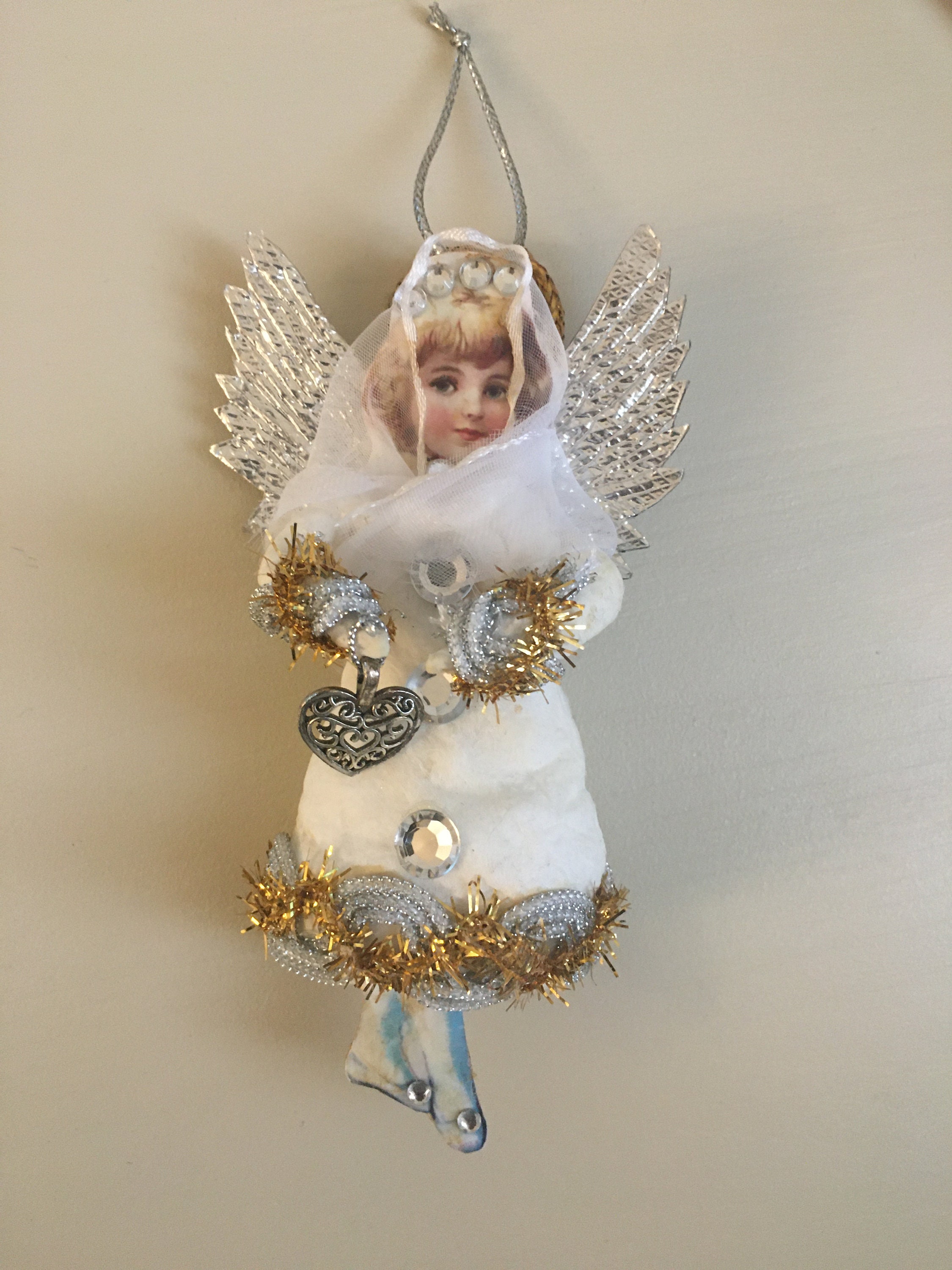 Gorham Crystal Angel Ornament