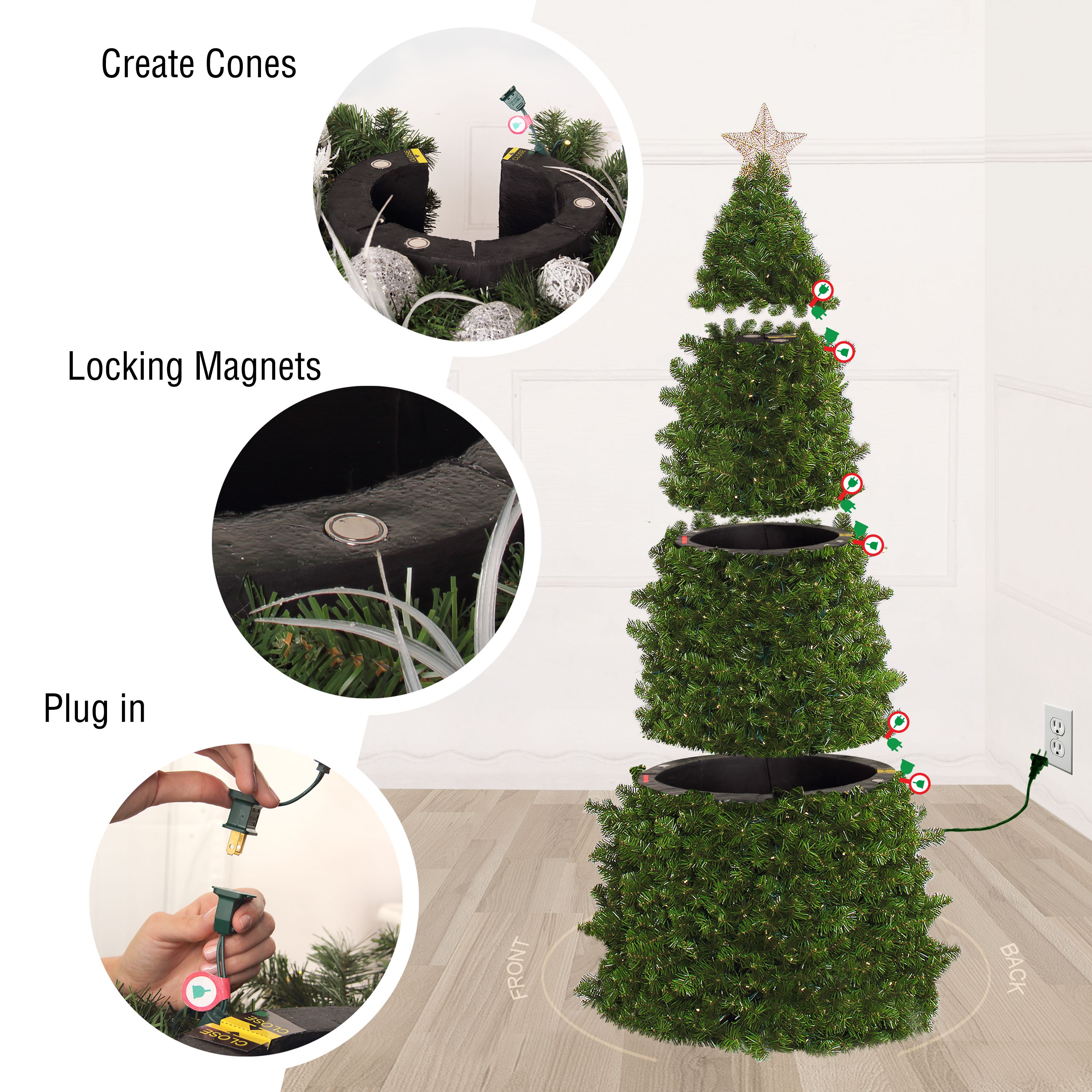 Assemble Holiday Time Christmas Tree In 7 Easy Steps