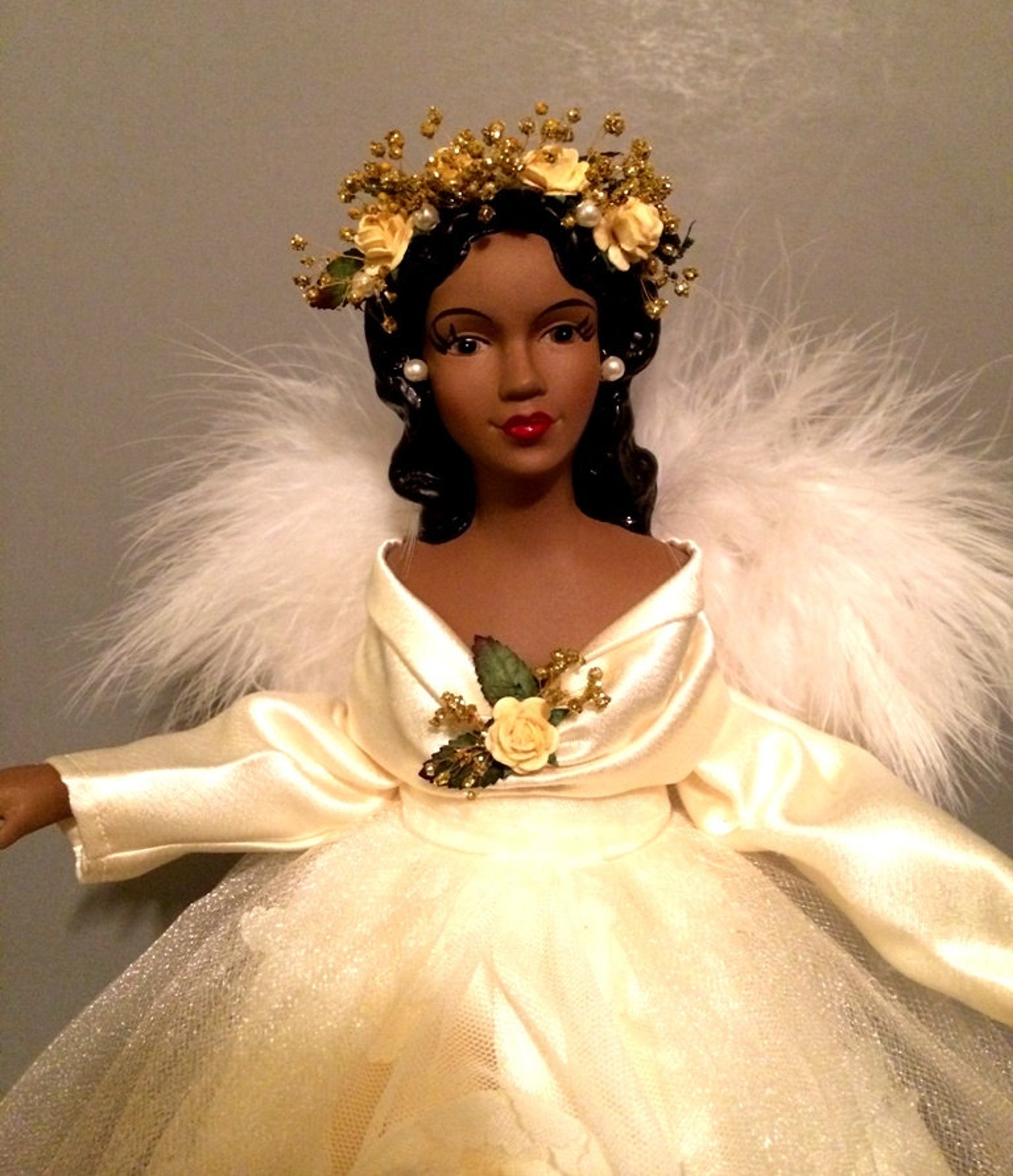 Black Angel Christmas Tree Topper Styles