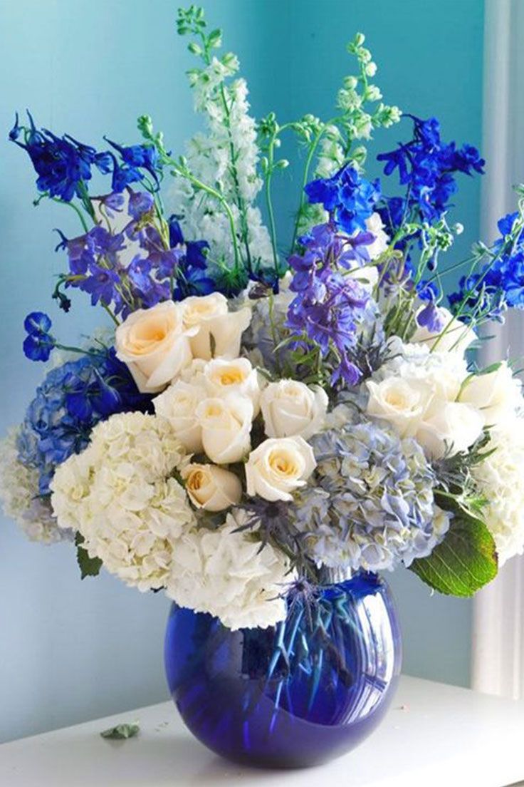 Blue Flower Arrangement