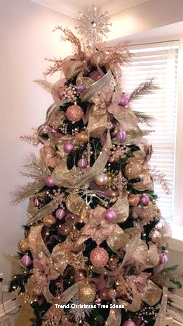 Brown and Pink Christmas Tree Ideas