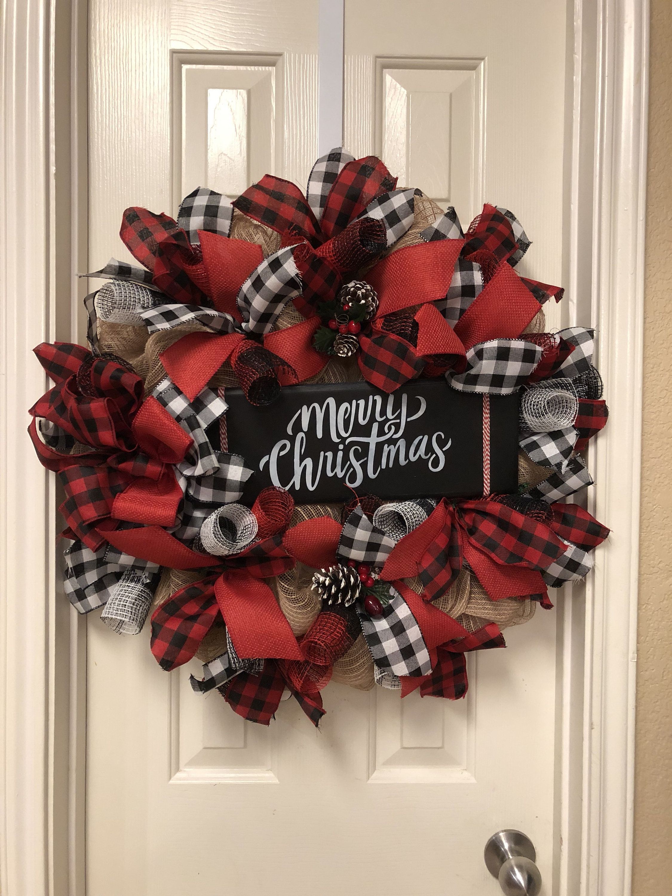 Buffalo Plaid Christmas Wreath