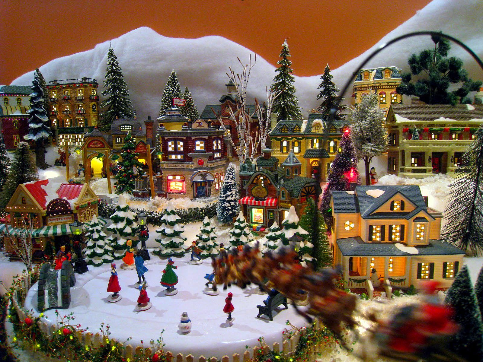 Building a Christmas village