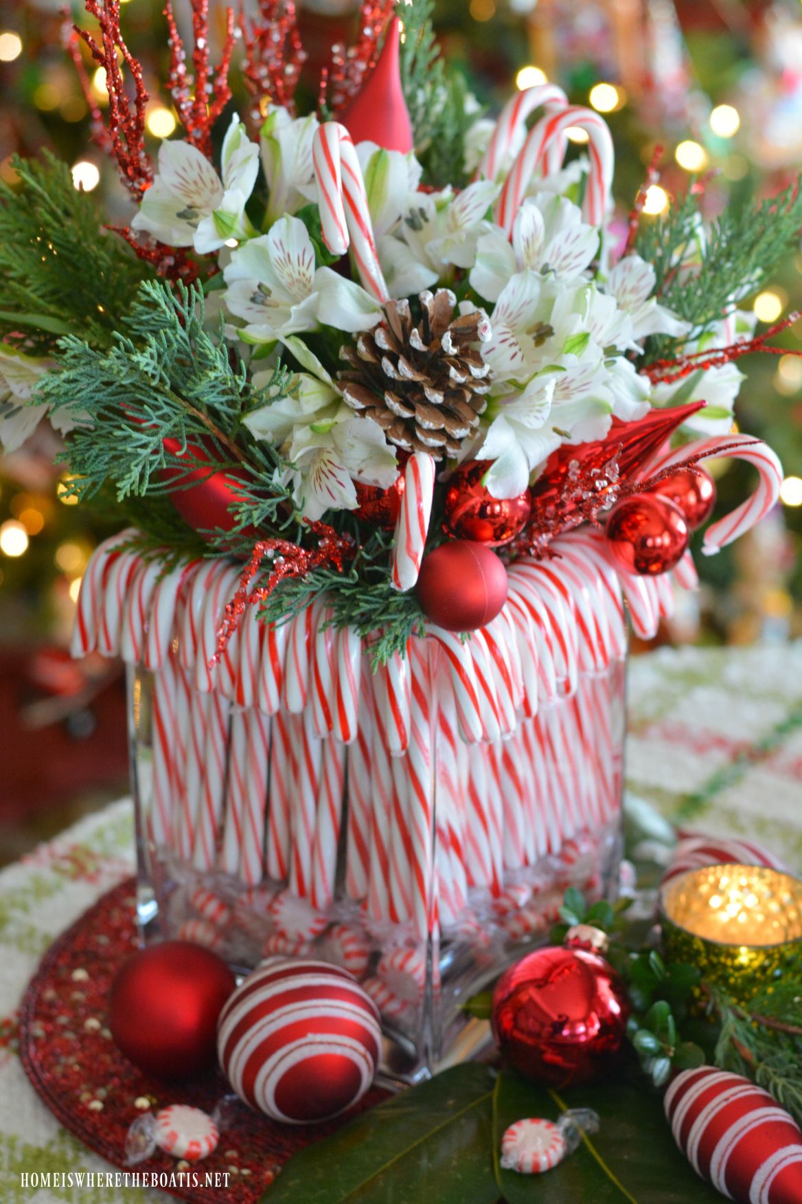 Candy Cane Centerpiece