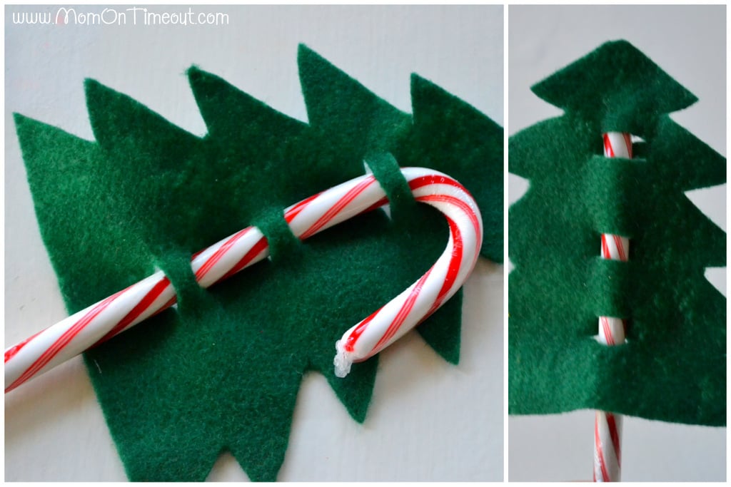 Candy cane Christmas tree pattern