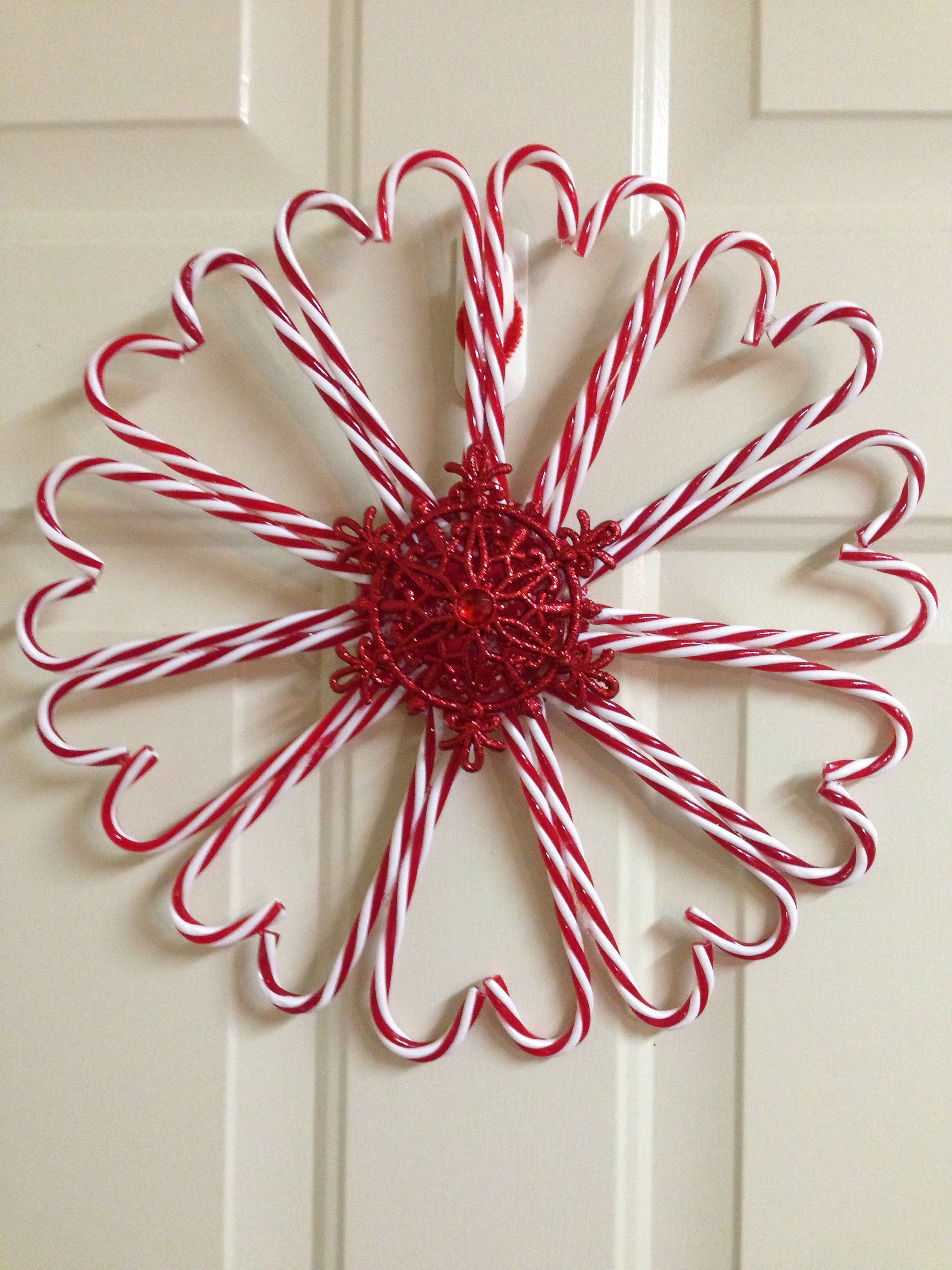 Candy Cane Wreath