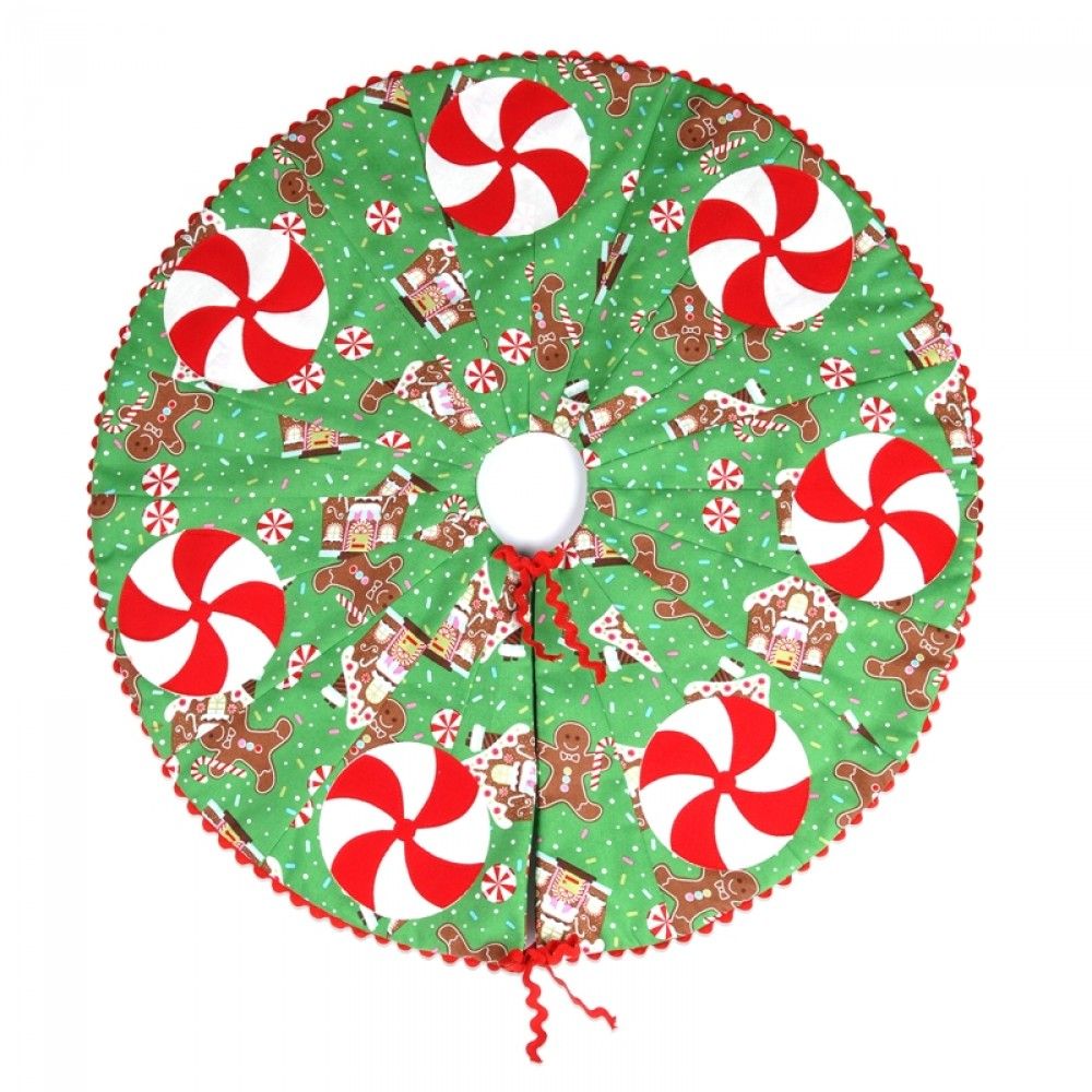 Candy-Themed Christmas Tree Skirt