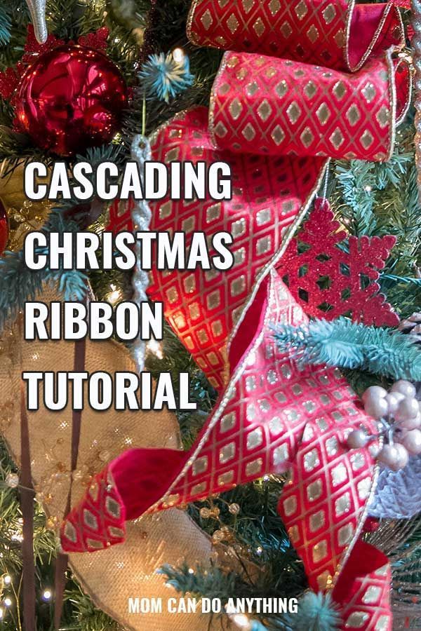 Cascading ribbon garland