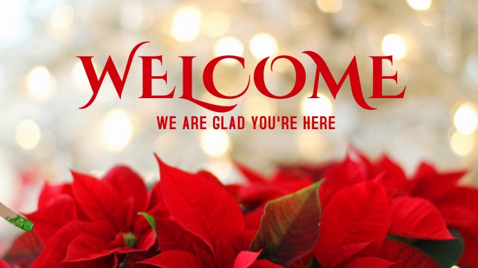 Christmas Church Welcome Screen Ideas