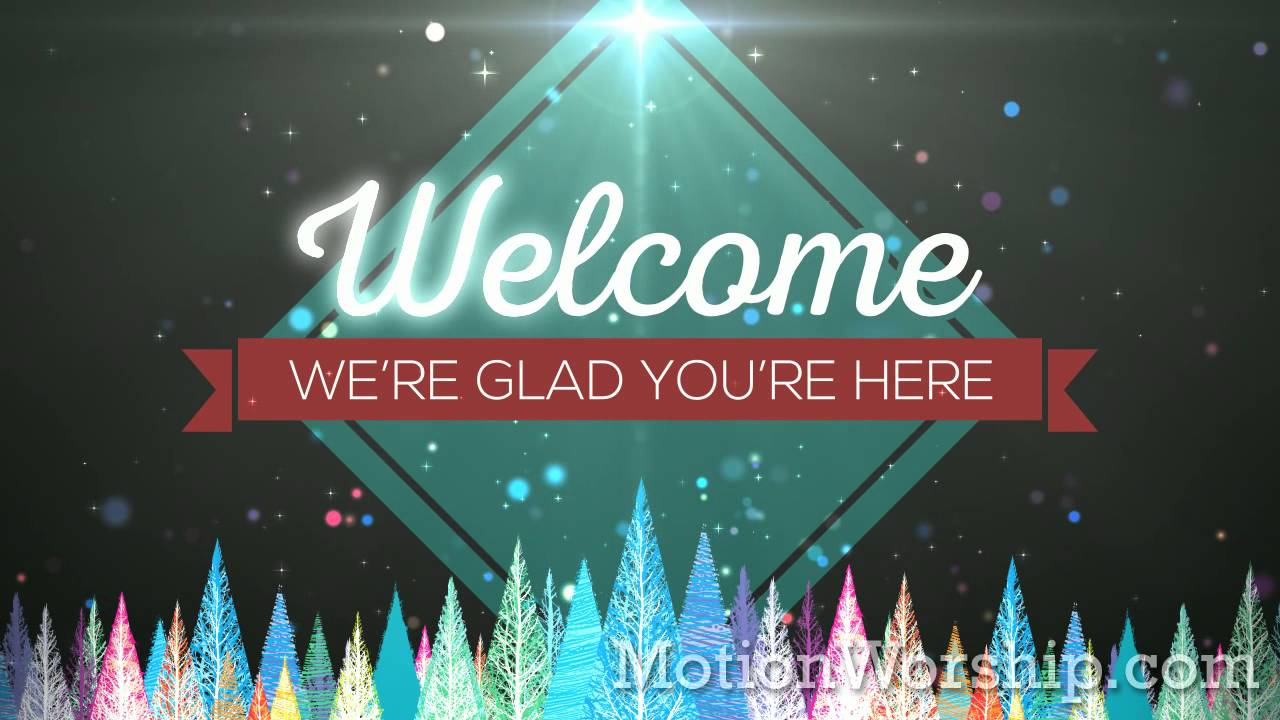 Christmas Church Welcome Screen Ideas