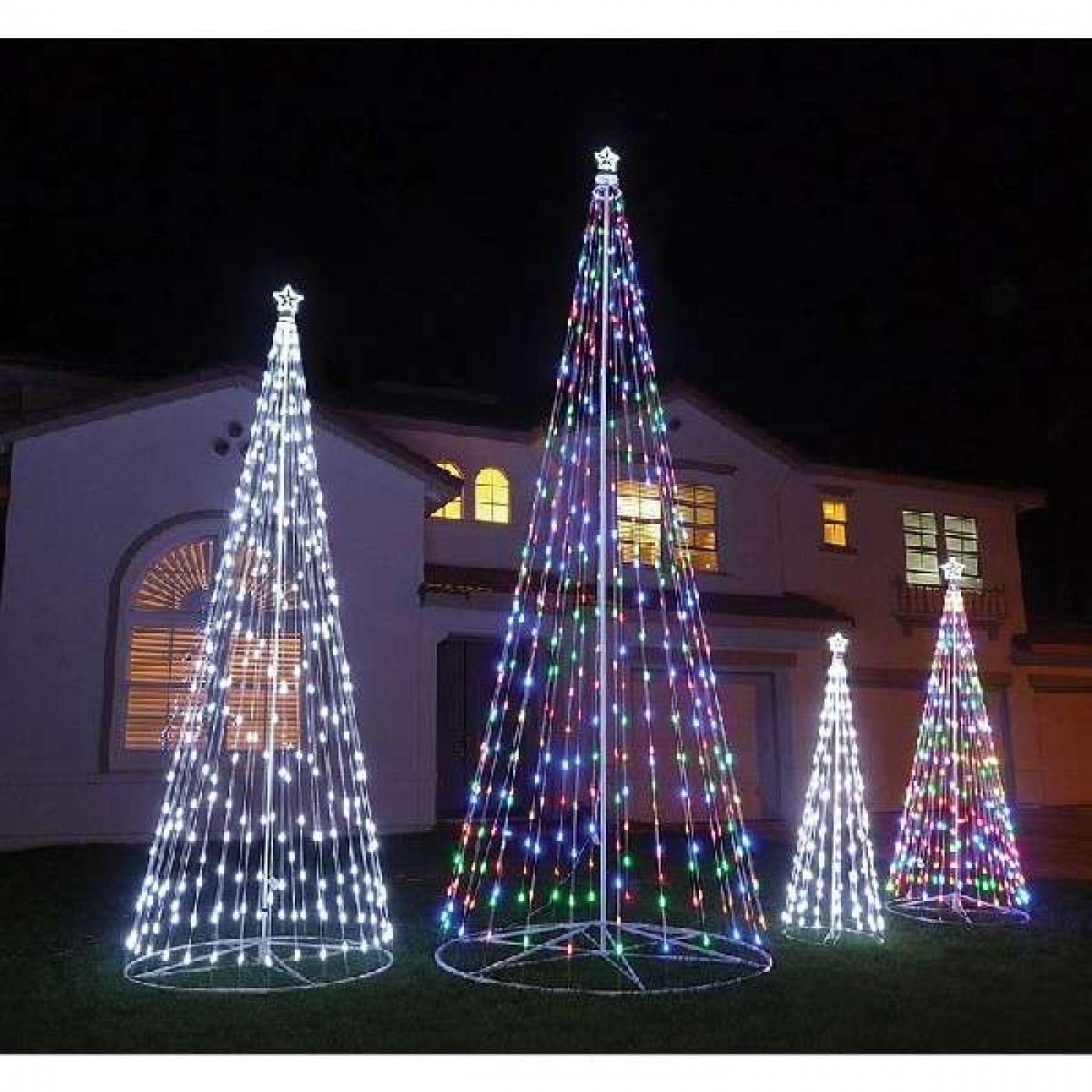 Christmas Cone Light Tree Decor Inspiration