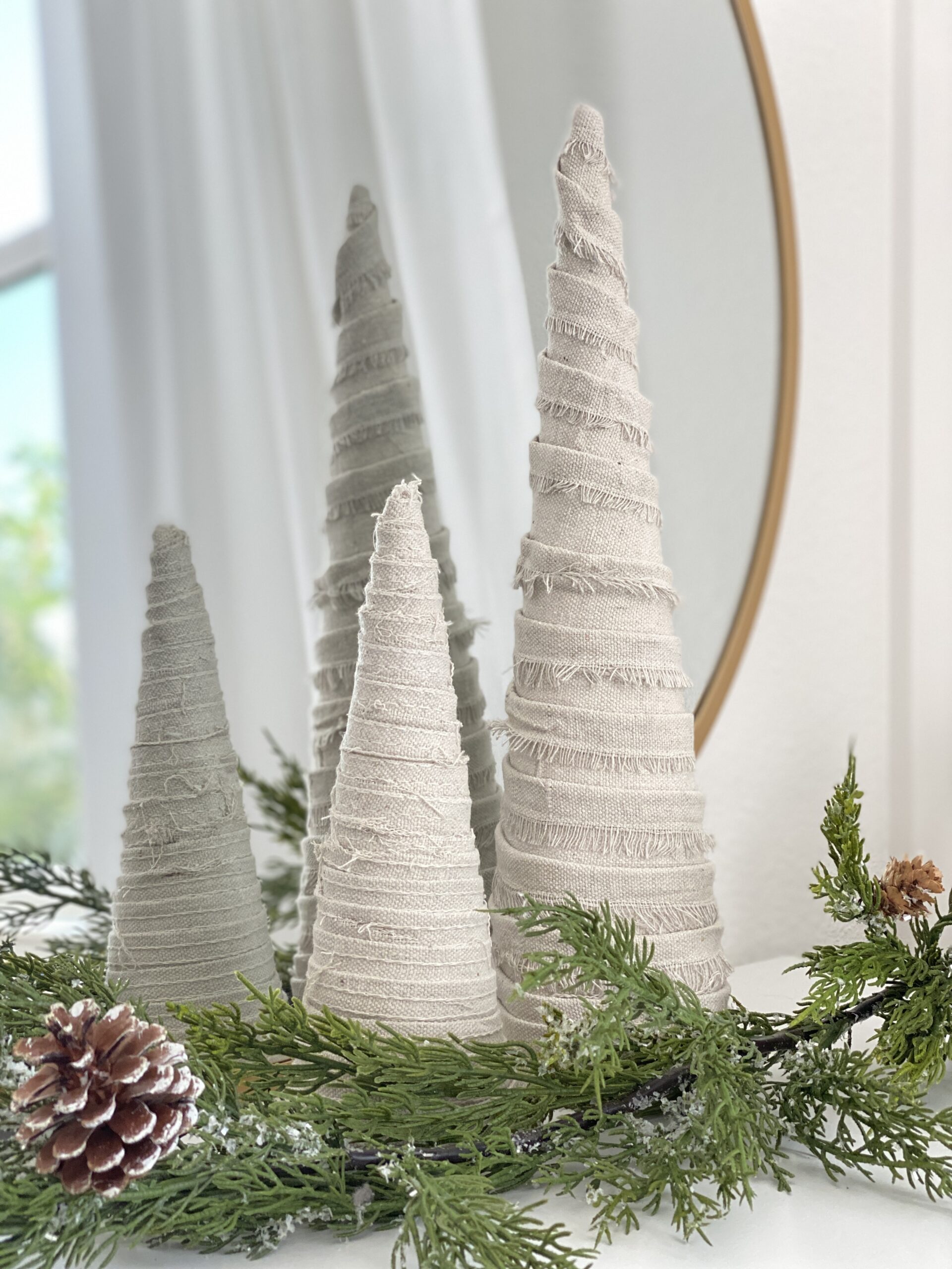 Christmas Cone Light Tree Diy Decor Inspiration