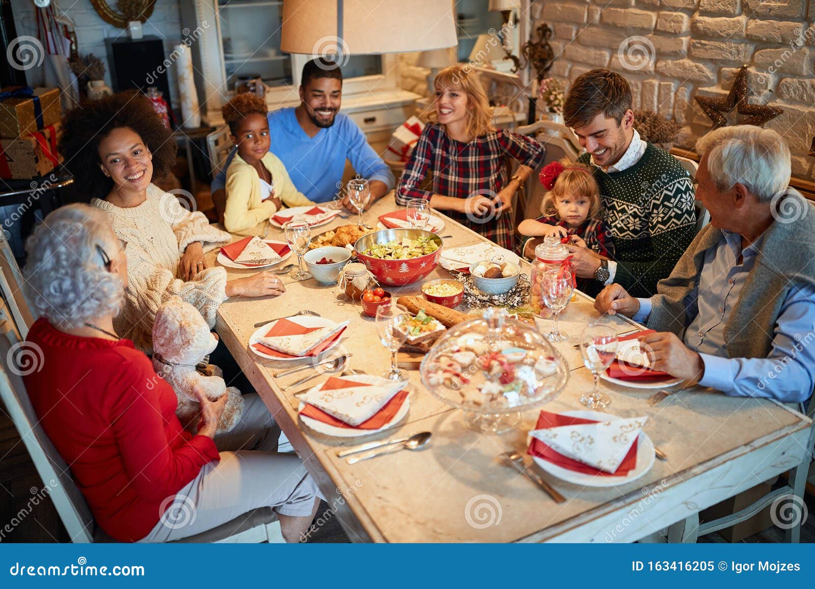 Christmas Eve dinner friends