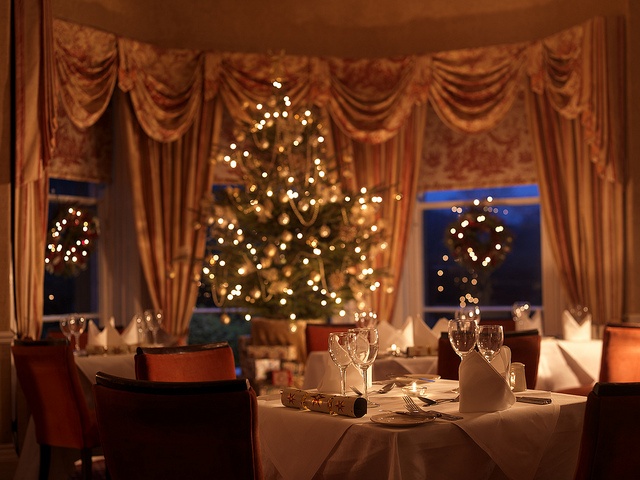 Christmas hotel dining