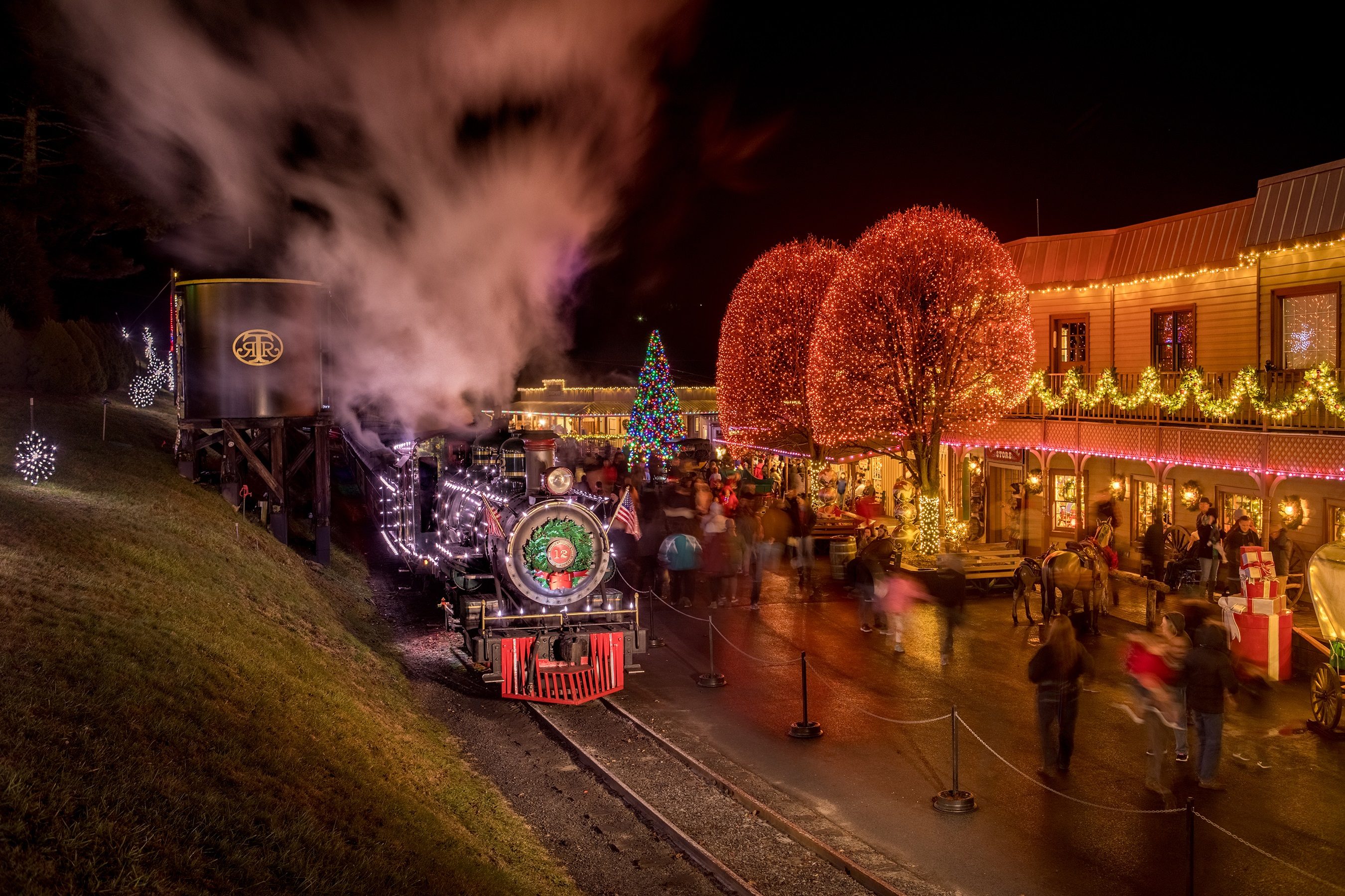 Christmas Train Blue Mountain