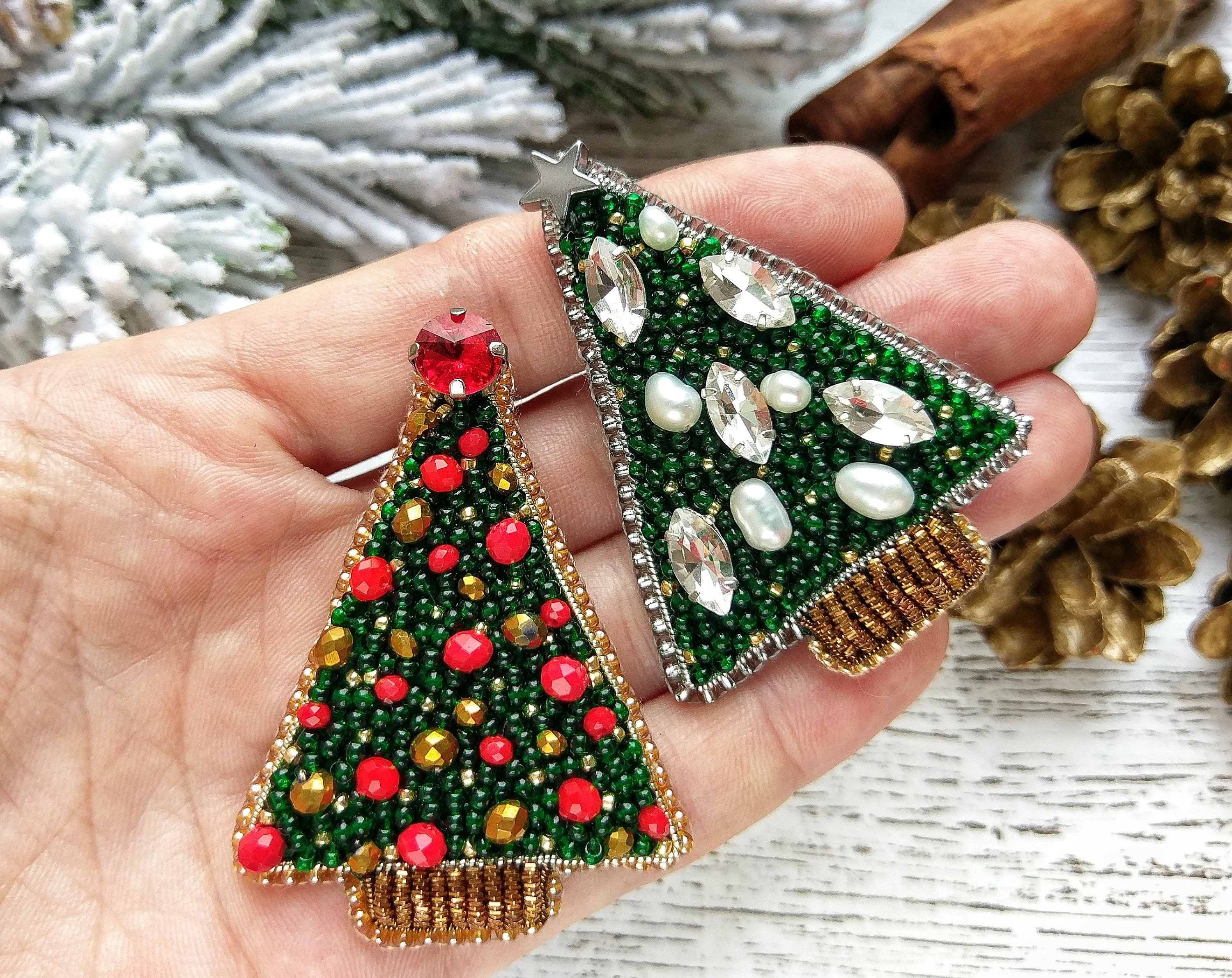 Christmas Tree Brooch Gift