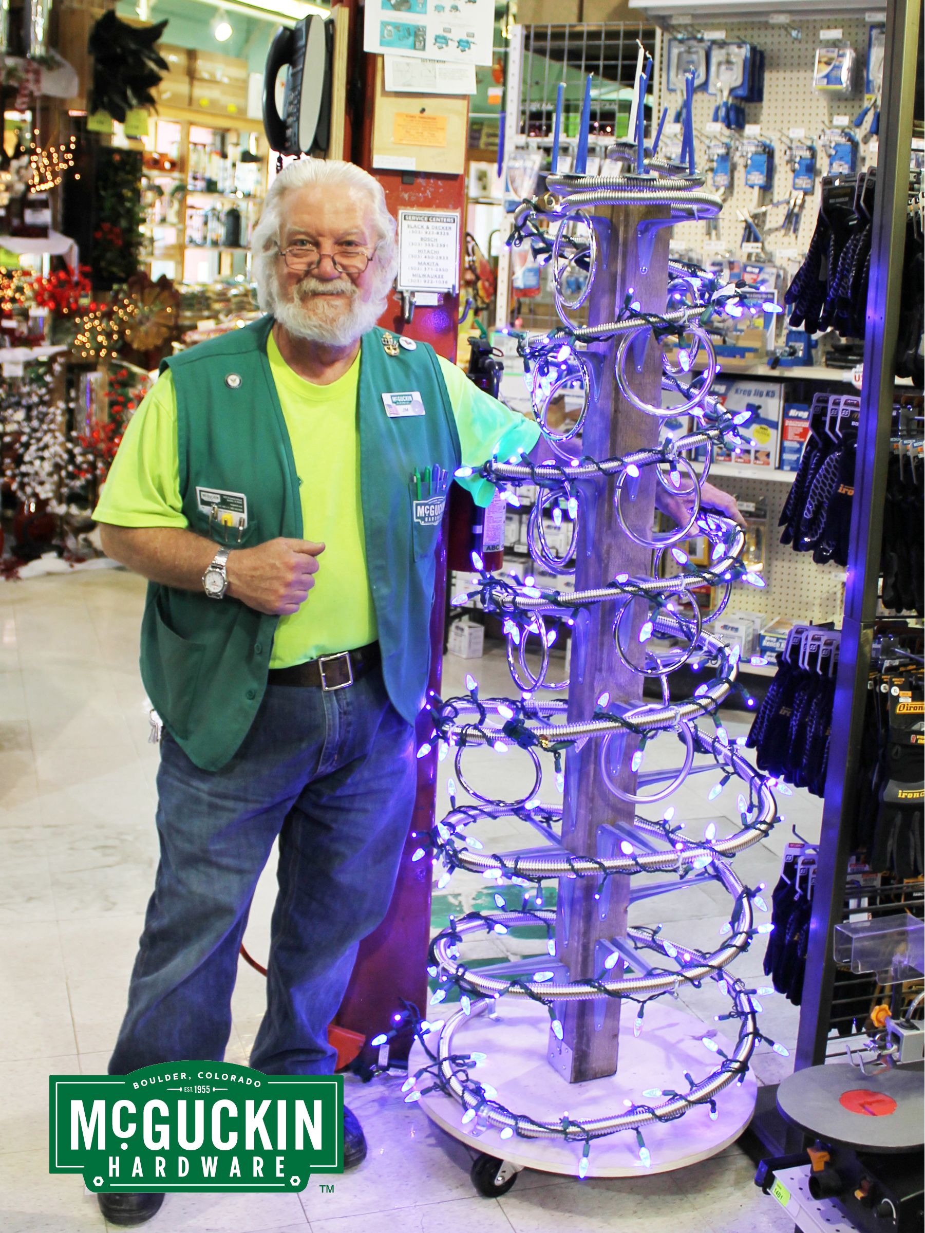 Christmas tree hardware store