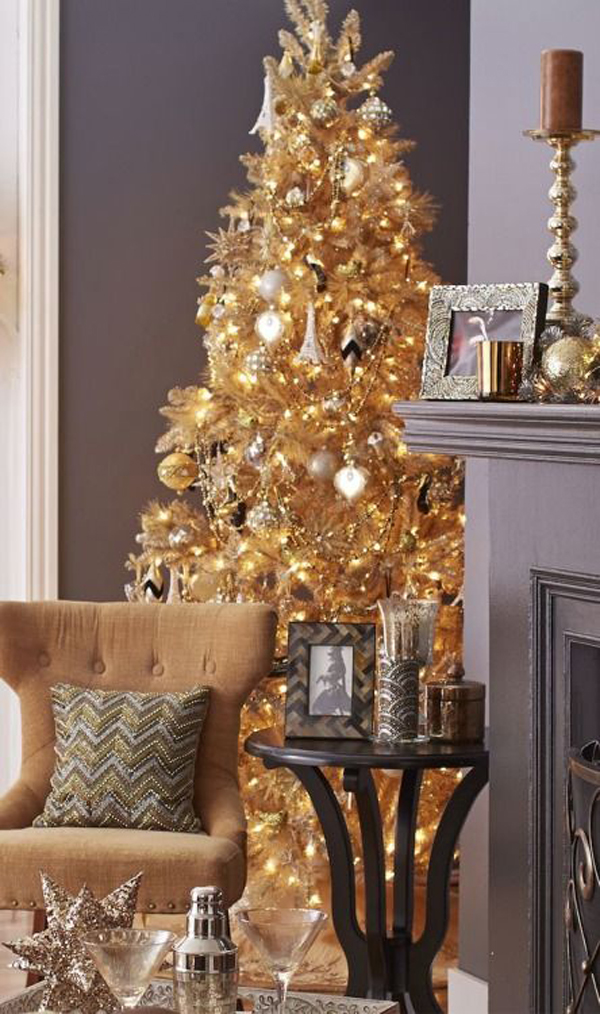 Gold Christmas Tree Ideas