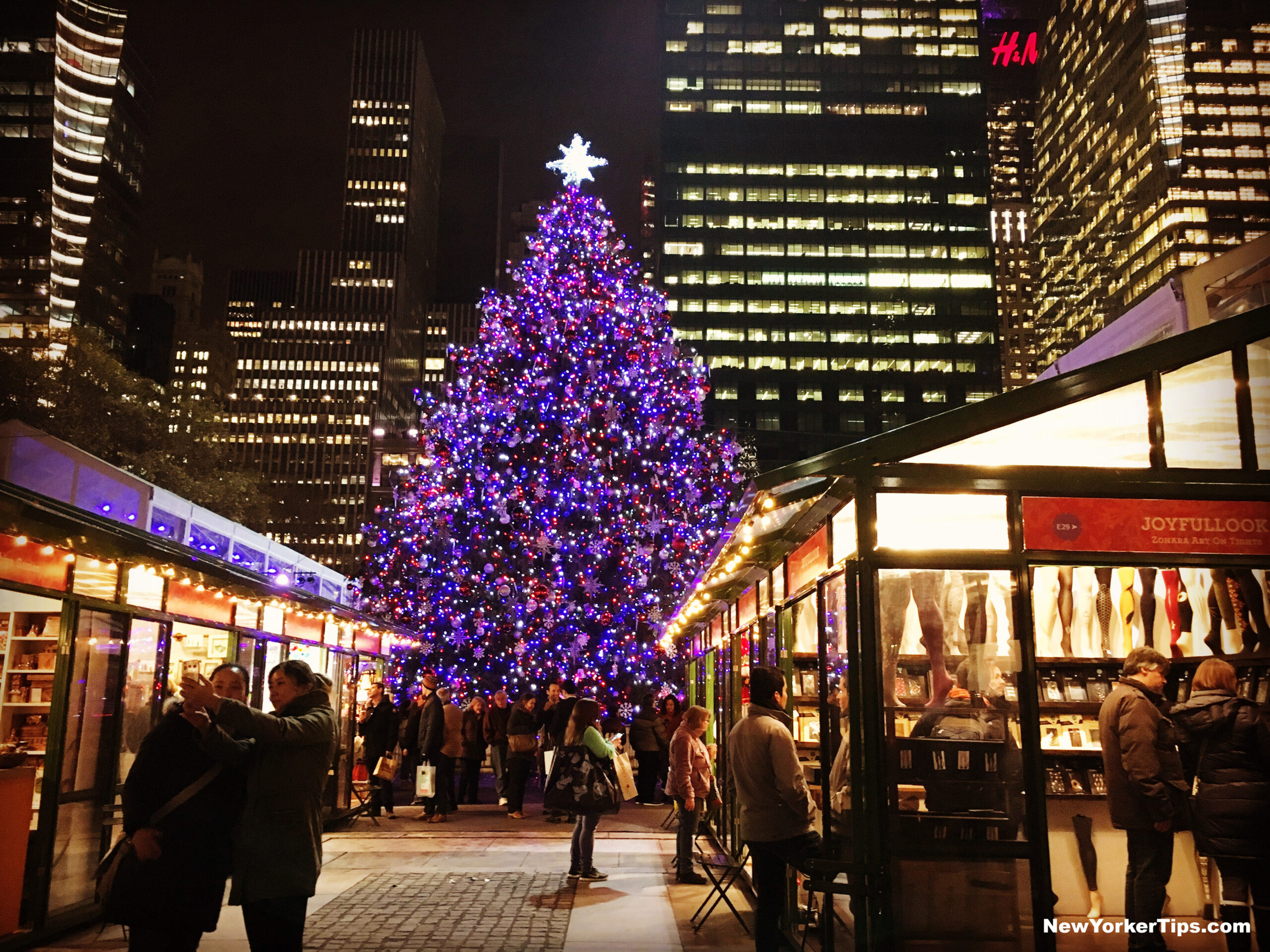 Christmas Tree in Bryant Park