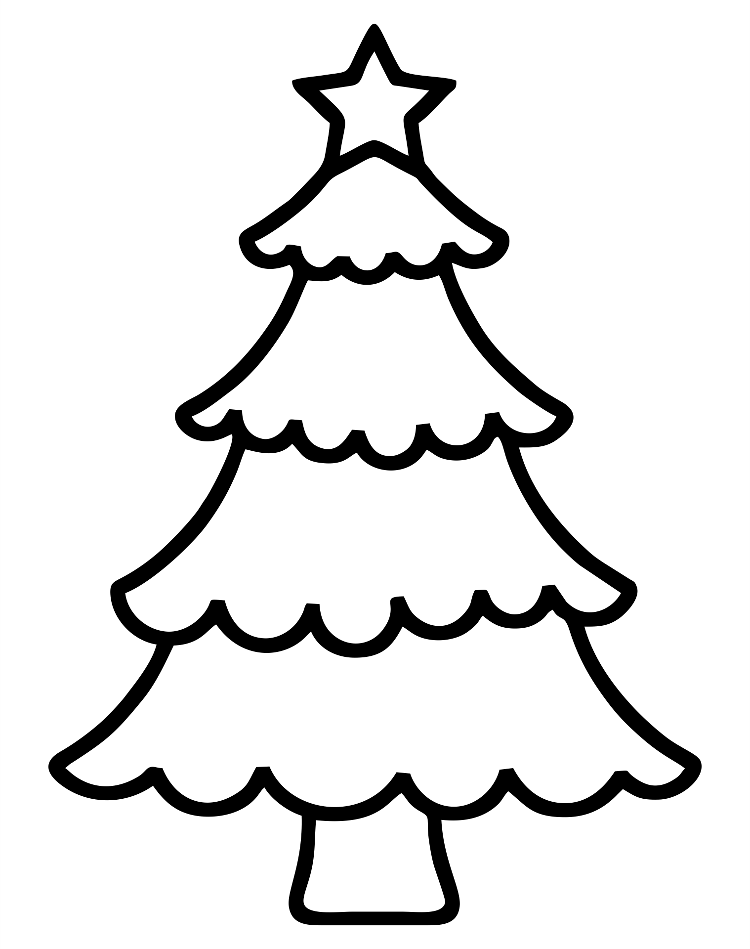 Christmas Tree Printing Ideas