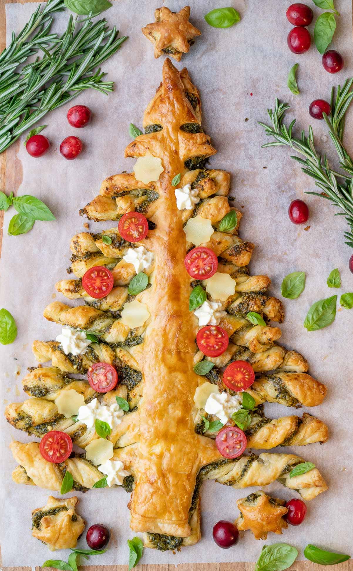 Christmas Tree Puff Pastry with Nutella