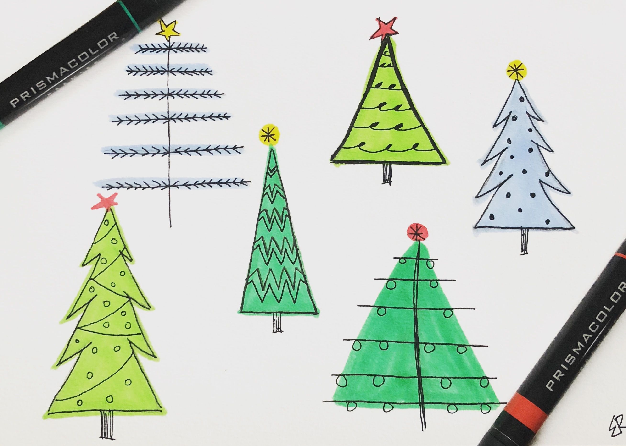 Christmas Tree-Shaped Plant Markers