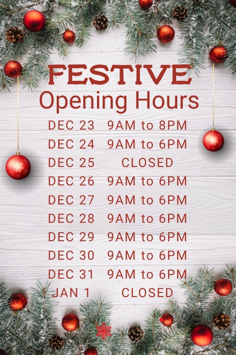 Christmas Tree Shop Holiday Hours